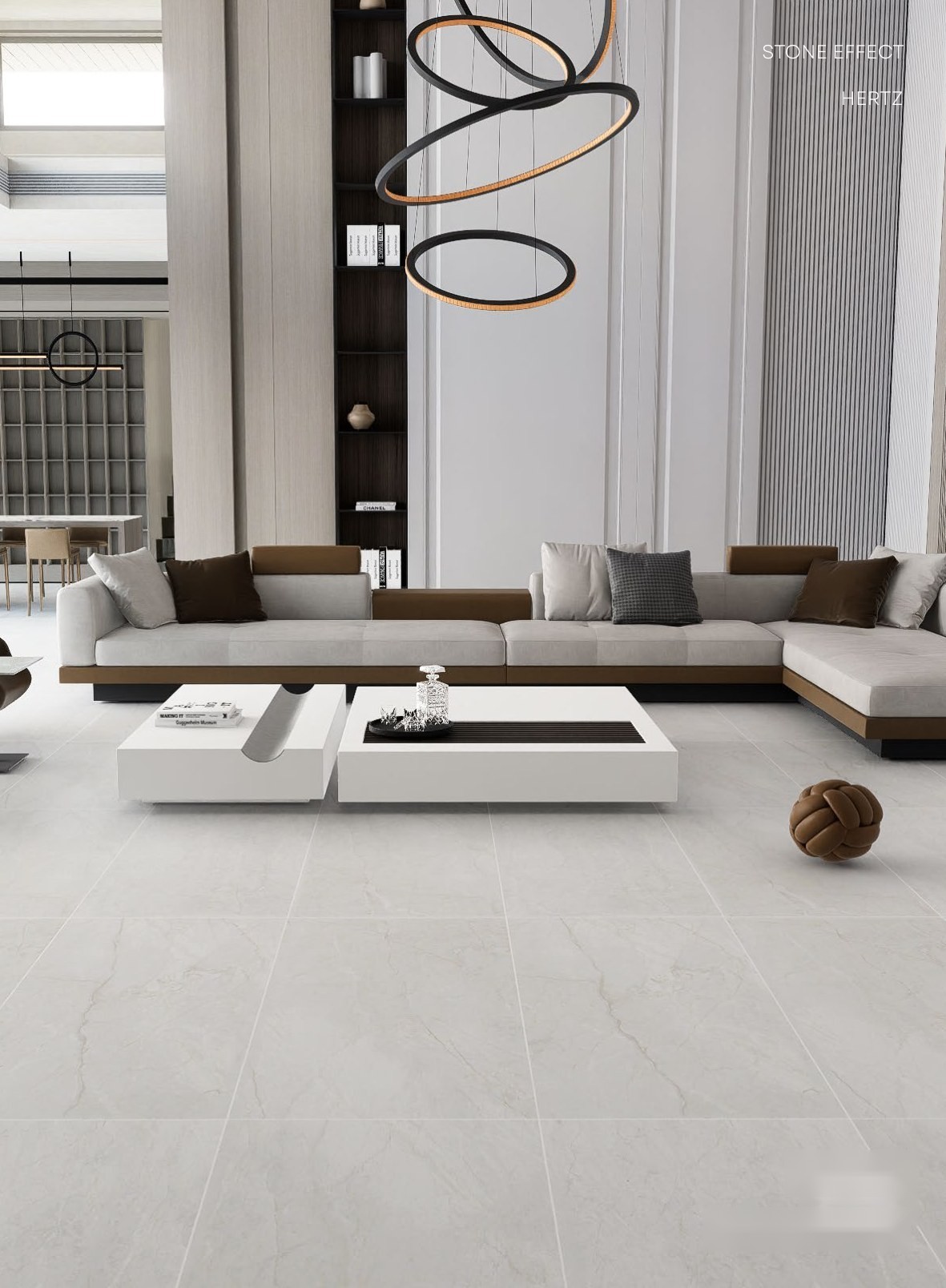 Silver Mineral ceramic surface