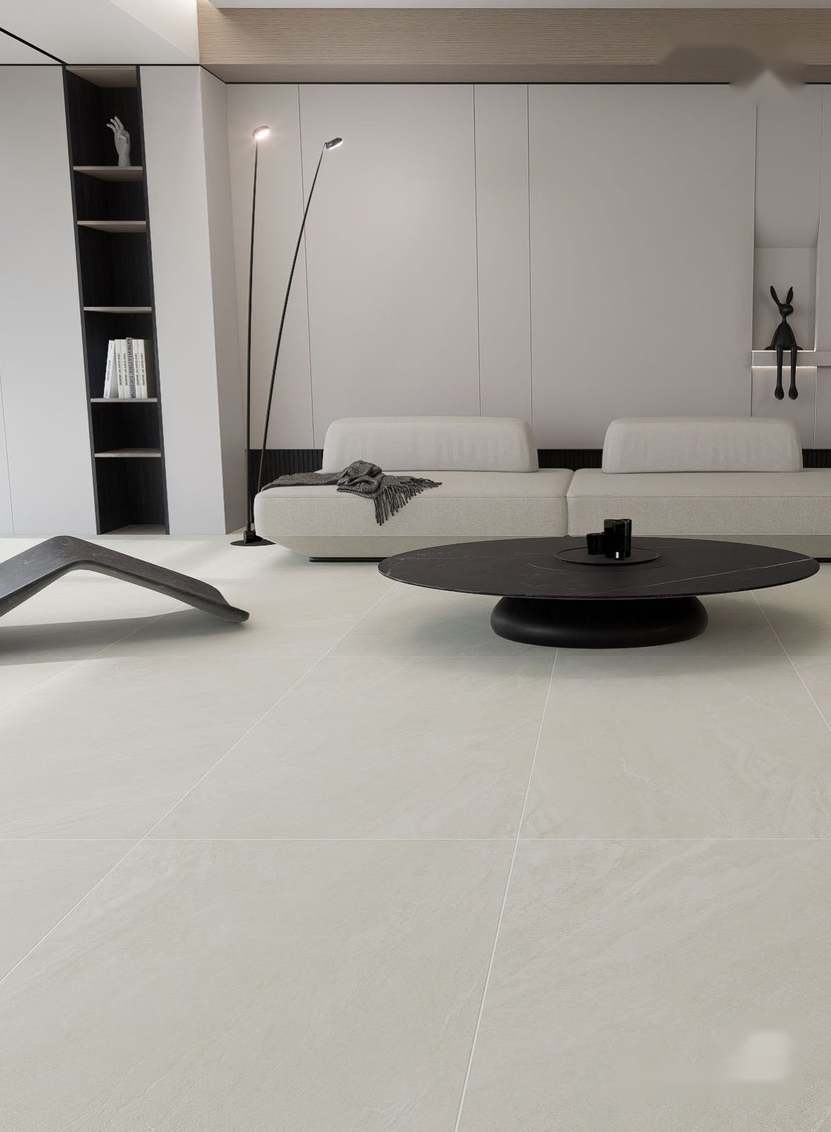 Ivory Drift ceramic surface