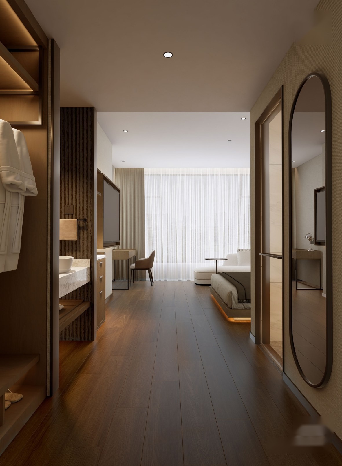 Umber Linen ceramic surface