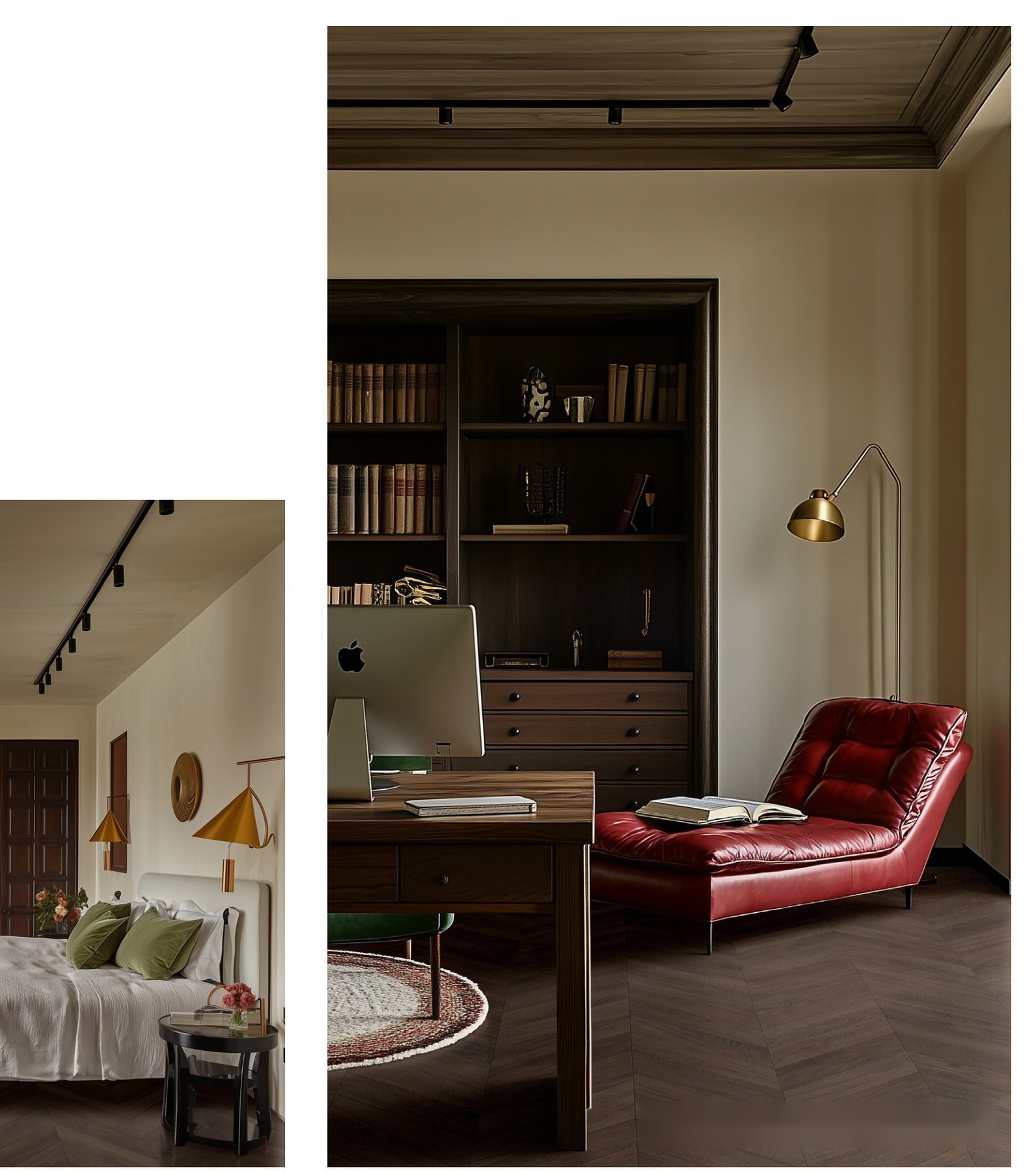 Umber Wood ceramic surface